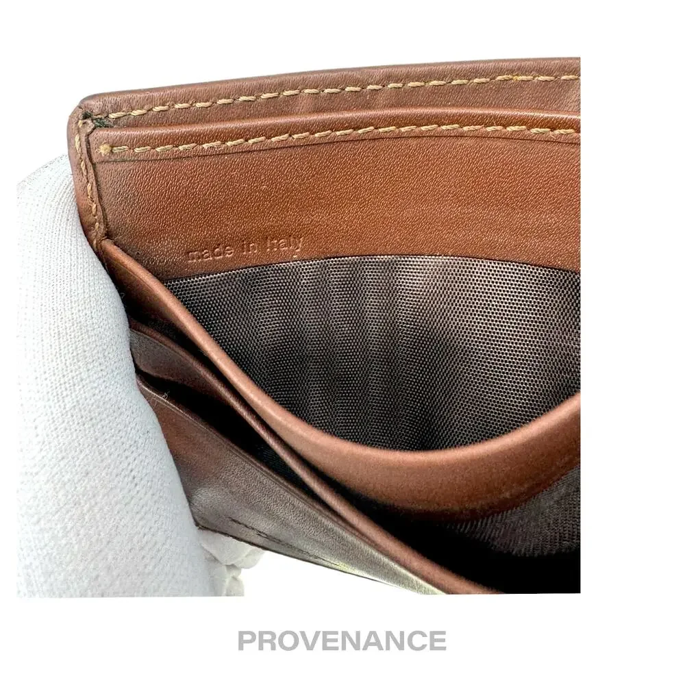 🔴 Burberry Bifold Wallet - Haymarket Check Brown